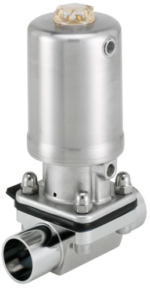 VÁLVULA DE DIAFRAGMA DE 2/2 VÍAS CON ACTUADOR NEUMÁTICO EN ACERO INOXIDABLE 2063 BURKERT