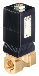 VÁLVULA DE CONTROL DE SOLENOIDE DE BAJA PRESIÓN DIFERENCIAL DE 2 VÍAS DE ACCIÓN DIRECTA 6024 BURKERT