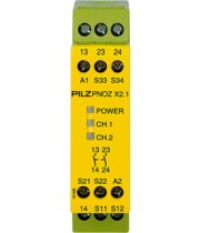 PILZ 774306 PNOZ X2.1 relé de seguridad 24VAC Ualim 24VDC Contactos NA x2