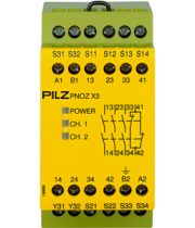 RELEVADOR DE SEGURIDAD PILZ CODIGO 774318 MODELO PNOZ X3 230VAC 24VDC 3n-o